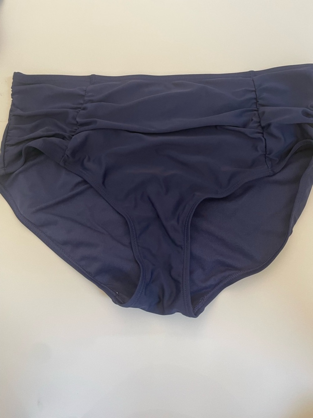 Nicole Miller Bikini Set Navy High Waisted Swimsuit Size Large - Picture 2 of 12